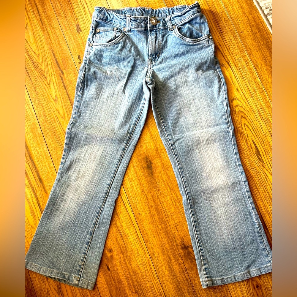 (16Y) Levi’s straight leg light blue jeans